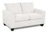 Made in Canada Customizable Sofa Lab Arc  63" Fabric Loveseat – Teddy Snow | Causeuse personnalisable Roll de Sofa Lab de 63 po fabriqué au Canada en tissu - Teddy Snow