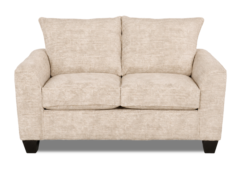 Made in Canada Customizable Sofa Lab Arc  63\" Fabric Loveseat – Plush Parchment