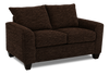 Made in Canada Customizable Sofa Lab Arc  63" Fabric Loveseat – Plush Chocolate | Causeuse personnalisable Roll de Sofa Lab de 63 po fabriqué au Canada en tissu - Plush Chocolate
