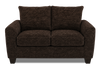 Made in Canada Customizable Sofa Lab Arc  63" Fabric Loveseat – Plush Chocolate | Causeuse personnalisable Roll de Sofa Lab de 63 po fabriqué au Canada en tissu - Plush Chocolate
