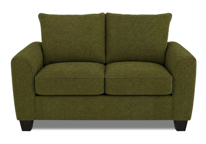 Made in Canada Customizable Sofa Lab Arc  63\" Fabric Loveseat – Chenille Moss