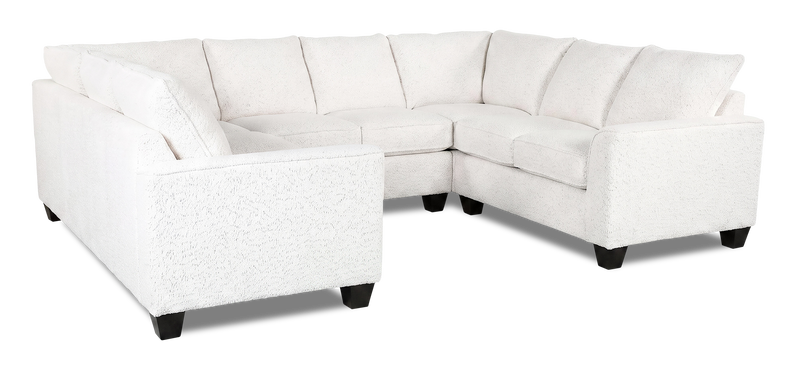 Made in Canada Customizable Sofa Lab Arc U-Shaped Sectional - Teddy Snow