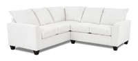 Made in Canada Customizable Sofa Lab Arc 2-Piece Fabric Sectional - Teddy Snow