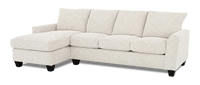 Made in Canada Customizable Sofa Lab Arc Left-Facing Fabric Sofa Chaise - Teddy Riverrock 