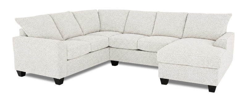 Made in Canada Customizable Sofa Lab Arc 3 Piece Right-Facing Fabric Sectional with Chaise – Teddy Riverrock
