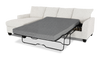 Made in Canada Customizable Sofa Lab Arc Fabric Left-Facing Sofabed Sectional - Teddy Riverrock | Sofa-lit sectionnel de gauche personnalisable Arc de Sofa Lab fabriqué au Canada en tissu - Teddy Riverrock