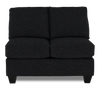 Made in Canada Customizable Sofa Lab Arc 46" Armless Fabric Loveseat – Teddy Raven | Causeuse sans accoudoirs personnalisable Arc de Sofa Lab de 46 po fabriquée au Canada en tissu - Teddy Raven