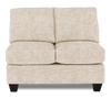 Made in Canada Customizable Sofa Lab Arc 46" Armless Fabric Loveseat – Plush Parchment | Causeuse sans accoudoirs personnalisable Arc de Sofa Lab de 46 po fabriquée au Canada en tissu - Plush Parchment