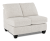 Made in Canada Customizable Sofa Lab Arc 46\" Armless Fabric Loveseat – Plush Oyster
