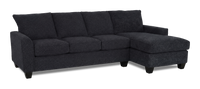 Made in Canada Customizable Sofa Lab Arc Right-Facing Fabric Sofa Chaise  – Teddy Raven 