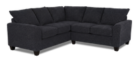 Made in Canada Customizable Sofa Lab Arc 2-Piece Fabric Sectional - Teddy Raven 