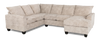 Made in Canada Customizable Sofa Lab Arc 3 Piece Right-Facing Fabric Sectional with Chaise – Plush Parchment | Sofa sectionnel de droite 3 pièces avec fauteuil long personnalisable Arc de Sofa Lab fabriqué au Canada en tissu - Plush Parchment