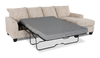 Made in Canada Customizable Sofa Lab Arc Fabric Right-Facing Sofabed Sectional - Plush Parchment | Sofa-lit sectionnel de droite personnalisable Arc de Sofa Lab fabriqué au Canada en tissu - Plush Parchment