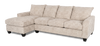 Made in Canada Customizable Sofa Lab Arc Fabric Left-Facing Sofabed Sectional - Plush Parchment | Sofa-lit sectionnel de gauche personnalisable Arc de Sofa Lab fabriqué au Canada en tissu - Plush Parchment