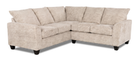 Made in Canada Customizable Sofa Lab Arc 2-Piece Fabric Sectional - Plush Parchment 