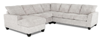Made in Canada Customizable Sofa Lab Arc 4-Piece Left-Facing Sectional with Chaise - Plush Oyster 