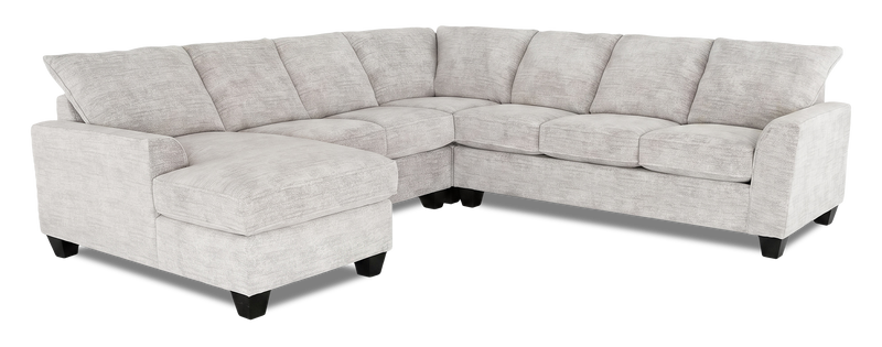 Made in Canada Customizable Sofa Lab Arc 4-Piece Left-Facing Sectional with Chaise - Plush Oyster