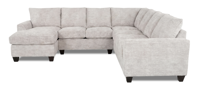 Made in Canada Customizable Sofa Lab Arc 4-Piece Left-Facing Sectional with Chaise - Plush Oyster