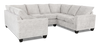 Made in Canada Customizable Sofa Lab Arc U-Shaped Sectional - Plush Oyster