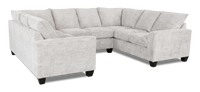 Made in Canada Customizable Sofa Lab Arc U-Shaped Sectional - Plush Oyster 