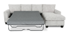 Made in Canada Customizable Sofa Lab Arc Fabric Right-Facing Sofabed Sectional - Plush Oyster| Sofa-lit sectionnel de droite personnalisable Arc de Sofa Lab fabriqué au Canada en tissu - Plush Oyster