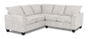 Made in Canada Customizable Sofa Lab Arc 2-Piece Fabric Sectional - Plush Oyster