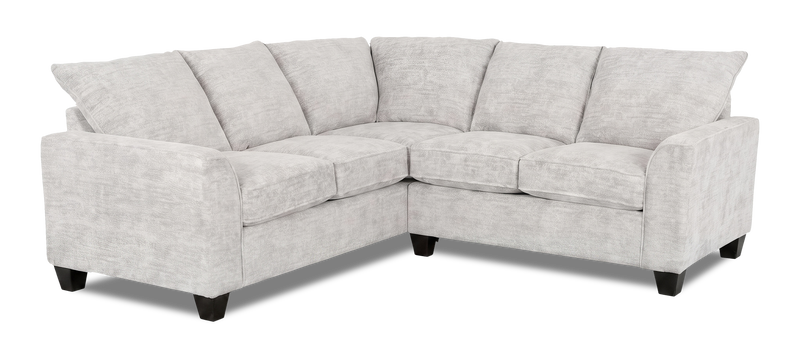 Made in Canada Customizable Sofa Lab Arc 2-Piece Fabric Sectional - Plush Oyster