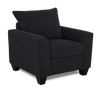 Made in Canada Customizable Sofa Lab Arc 40\" Fabric Chair – Teddy Raven