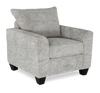 Made in Canada Customizable Sofa Lab Arc 40\" Fabric Chair – Plush Oyster
