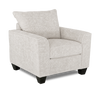 Made in Canada Customizable Sofa Lab Arc 40" Fabric Chair – Plush Oyster | Fauteuil personnalisable Roll de Sofa Lab de 40 po fabriqué au Canada en tissu - Plush Oyster