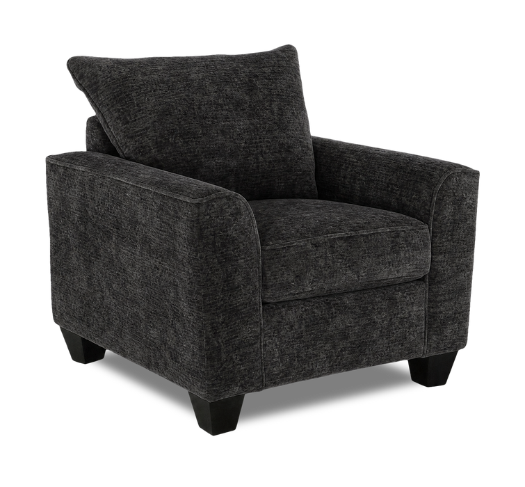 Made in Canada Customizable Sofa Lab Arc 40\" Fabric Chair – Plush Charcoal