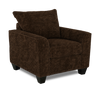 Made in Canada Customizable Sofa Lab Arc 40" Fabric Chair – Plush Chocolate | Fauteuil personnalisable Roll de Sofa Lab de 40 po fabriqué au Canada en tissu - Plush Chocolate