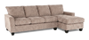Made in Canada Customizable Sofa Lab Arc Right-Facing Fabric Sofa Chaise  – Chenille Praline | Sofa avec fauteuil long de droite personnalisable Arc de Sofa Lab fabriqué au Canada en tissu - Chenille Praline
