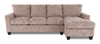 Made in Canada Customizable Sofa Lab Arc Right-Facing Fabric Sofa Chaise  – Chenille Praline | Sofa avec fauteuil long de droite personnalisable Arc de Sofa Lab fabriqué au Canada en tissu - Chenille Praline