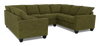 Made in Canada Customizable Sofa Lab Arc U-Shaped Sectional - Chenille Moss