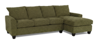 Made in Canada Customizable Sofa Lab Arc Right-Facing Fabric Sofa Chaise – Chenille Moss