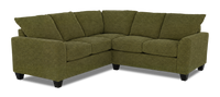 Made in Canada Customizable Sofa Lab Arc 2-Piece Fabric Sectional - Chenille Moss 