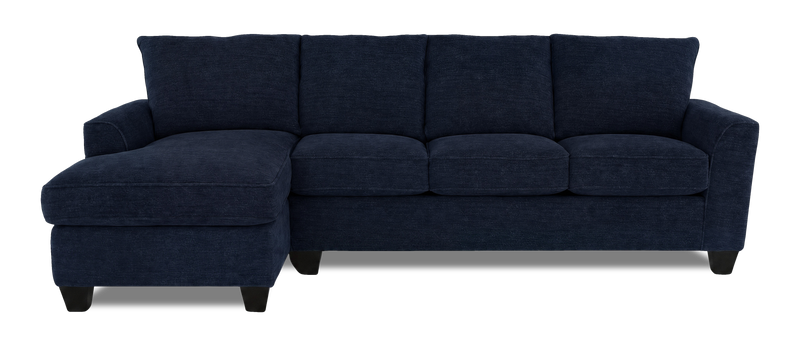 Made in Canada Customizable Sofa Lab Arc Left-Facing Fabric Sofa Chaise - Chenille Pacific