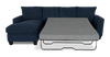 Made in Canada Customizable Sofa Lab Arc Fabric Left-Facing Sofabed Sectional - Chenille Pacific | Sofa-lit sectionnel de gauche personnalisable Arc de Sofa Lab fabriqué au Canada en tissu - Chenille Pacific