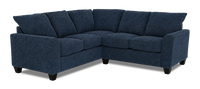 Made in Canada Customizable Sofa Lab Arc 2-Piece Fabric Sectional - Chenille Pacific