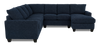 Made in Canada Customizable Sofa Lab Arc 4-Piece Right-Facing Sectional with Chaise - Chenille Pacific | Sofa sectionnel de droite 4 pièces avec fauteuil long personnalisable Arc de Sofa Lab fabriqué au Canada en tissu - Chenille Pacific