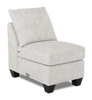 Made in Canada Customizable Sofa Lab Arc 23" Armless Fabric Chair – Plush Oyster | Fauteuil sans accoudoirs personnalisable Arc de Sofa Lab de 23 po fabriqué au Canada en tissu - Plush Oyster