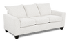 Made in Canada Customizable Sofa Lab Arc 38\" Fabric Sofa Bed - Teddy Snow