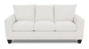 Made in Canada Customizable Sofa Lab Arc 38" Fabric Sofa Bed - Teddy Snow | Sofa-lits personnalisable Arc de Sofa Lab de 38 po fabriqué au Canada en tissu - Teddy Snow