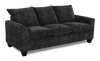 Made in Canada Customizable Sofa Lab Arc 38\" Fabric Sofa Bed - Plush Charcoal 