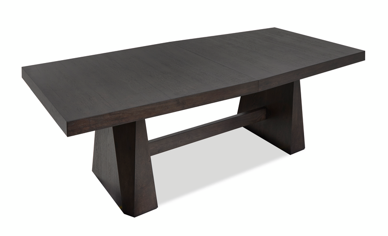 Arden Dining Extension Table with Trestle Base, 84-108\"W - Espresso Brown