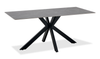 Atlas Dining Table with Sintered Stone Top, 71"W, Metal - Grey/Black