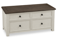 Baxter 46” Country-Style Lift-Top Coffee Table – Mocha
