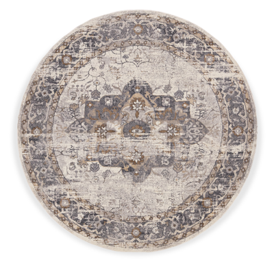 Blanche Multi-Colour Round Area Rug – 7’ x 7’ | Carpette ronde Blanche multicolore - 7 pi x 7 pi