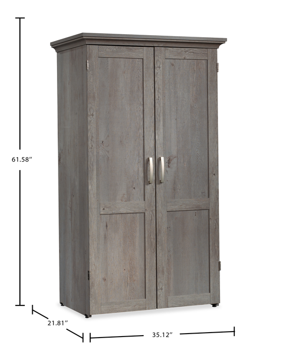 Boon 35.12\" Storage Accent Cabinet with Fold Out Work Surface – Mystic Oak